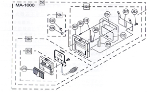 Pacco di ricambi M1000 - 550